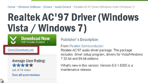 Audio driver realtek ac97 for windows 7 windows 10